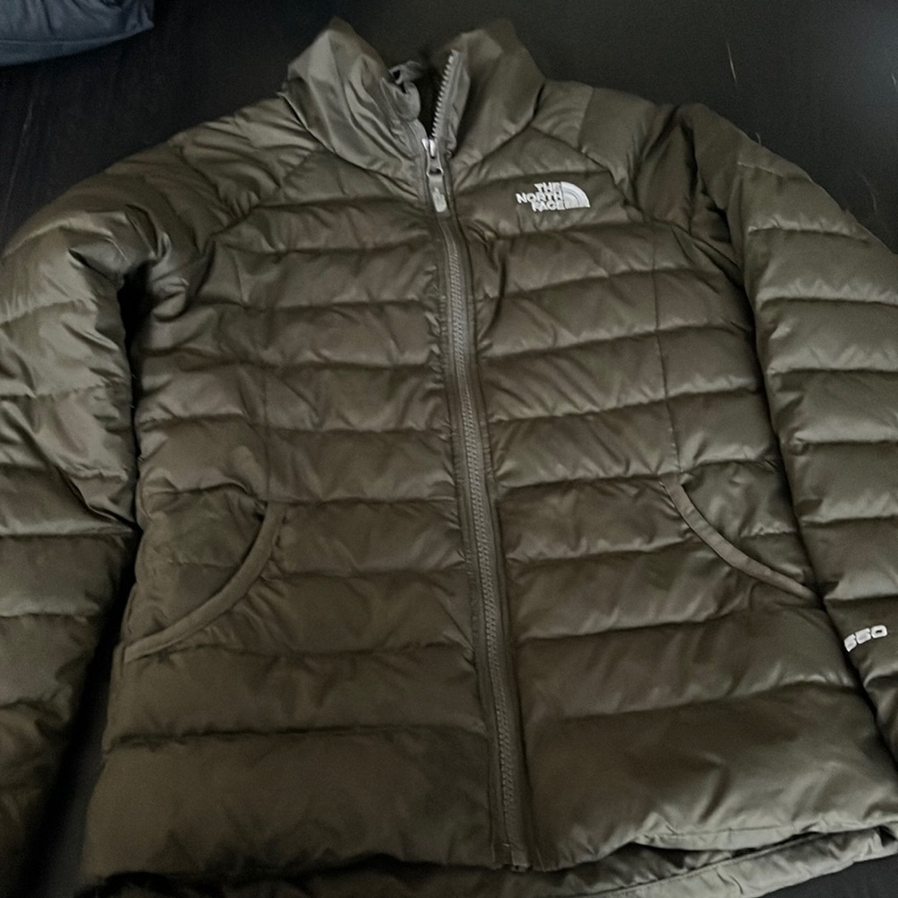 Girls north face olive green size medium 10/12 jacket